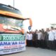 Bupati Sergai H. Darma Wijaya didampingi Wabup Sergai Adlin Tambunan memberangkatkan Jamaah Calon Haji Kab. Sergai tahun 2024. Waspada/ist