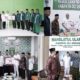 Ketua DPC Gerindra sekaligus Ketua DPRD Deliserdang Zakky Shahri saat menyerahkan simbolis satu ekor sapi kepada Ketua MUI Kabupaten Deliserdang, KH Amir Panatagama, Ketua Muhammadiyah Deliserdang Ibnu Hajar, Ketua Al Washliyah Deliserdang Muhammad Soleh dan disematkan peci berlambang dan bertuliskan NU oleh Seketaris NU Deliserdang Khairul Anwar. (Waspada/ist).