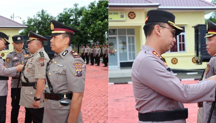 Kapolres Nisel Pimpin Sertijab Kabag Ren Dan Kapolsek Teluk Dalam