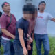 Para tersangka pengedar narkoba yang masih dalam satu keluarga diringkus Satres Narkoba Polres Batubara dari sebuah tempat kos di Desa Mangkai Baru,Kec. Limapuluh, Kab. Batubara. (Waspada/ist)