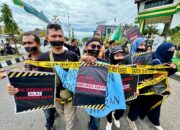 Digeruduk Aksi Tolak Revisi RUU Penyiaran, Anggota DPRK Lhokseumawe Kabur