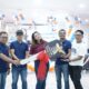 MBM BRI Cabang Kisaran foto bersama seusai acara Panen Hadian Simpedes semester II/2023, dengan hadiah utama, satu unit mobil Honda All New BRV S MT. Waspada/Sapriadi