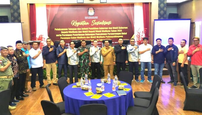 KPU Sidimpuan Sosialisasikan Tahapan Dan Jadwal Pemilukada 2024