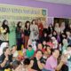 Danrem 022/PT Kolonel Inf Tagor Rio Pasaribu, bersama Ketua Persit KCK Koorcab Rem 022 PD l/Bukit Barisan Ny. Gracia Tagor Rio Pasaribu dan pengurus lainnya saat bersama anak-anak berkebutuhan khusus di Yayasan RRAKB jalan Sangnaualuh Kec.Siantar, Jumat (10/5).(Waspada/ist).
