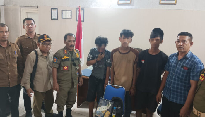Satpol PP Langsa Tangkap Tiga Anak Punk Sedang Asik Nyabu