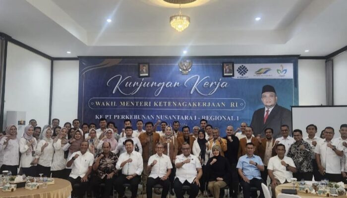 Wamen Kemnaker Kunjungi PTPN I Regional 1 Tanjungmorawa