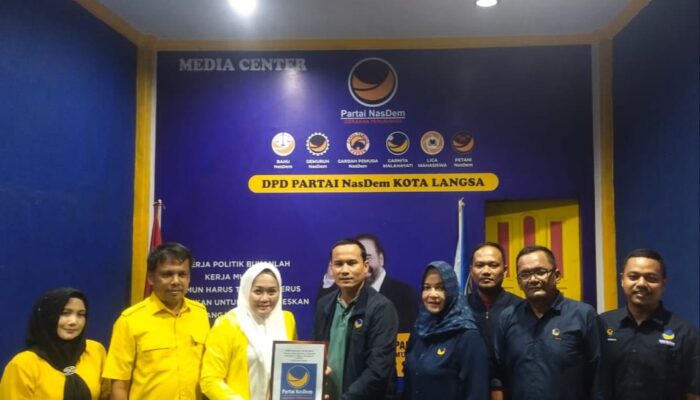 Partai NasDem Kota Langsa Jaring Tiga Nama Cawalkot
