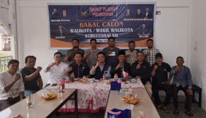 Nasdem Terima Berkas Dua Balon Wali Dan Tiga Balon Wakil