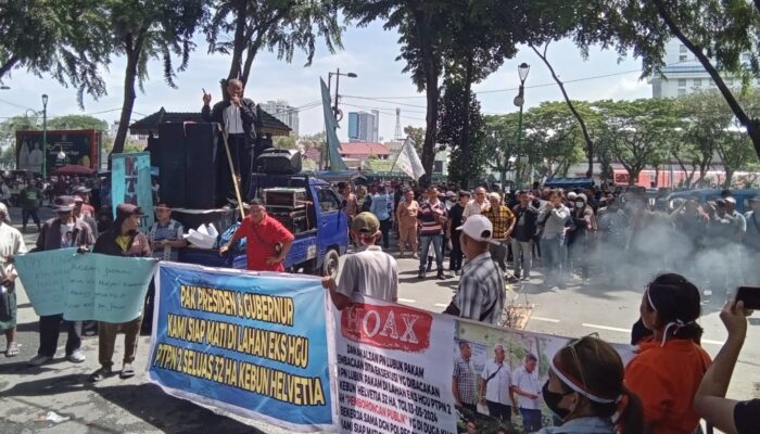 Ratusan Warga Siap Mati Pertahankan Lahan 32 Hektar Di Helvetia