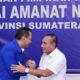 SEKRETARIS DPW PAN Sumut Hendra Cipta, saat menerima kedatangan Balon Gubsu Edy Rahmayadi, di Kantor PAN Sumut. Waspada/Ist