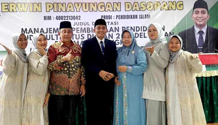 Erwin Pinayungan Dasopang Raih IPK 3.80 Promosi Doktor Di UINSU