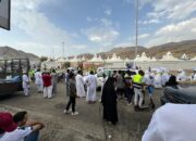 Jemaah Haji Bersyukur Hujan Deras Di Makkah