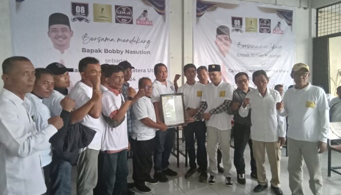 Sejumlah Relawan Deklarasi Dukung Bobby Nasution Jadi Balon Gubsu