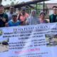 Tim pengabdian USU saat melakukan kegiatan pengabdian kepada masyarakat di Kloni 4 Bekala Pancur Batu. Waspada/Ist