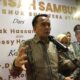 PJ. Gubsu Agus Fatoni, menjawab pertanyaan wartawan, usai mengikuti acara pisah sambut dengan Pj. Gubsu sebelumnya Hassanudin. Waspada/zul harahap