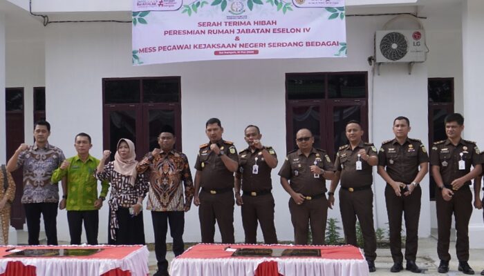 Serah Terima Hibah Rumah Dinas Dan Mess Kejari Sergai