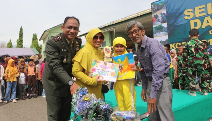 Peringati Hari Pancasila, Kodim Aceh Timur Gelar Lomba Mewarnai
