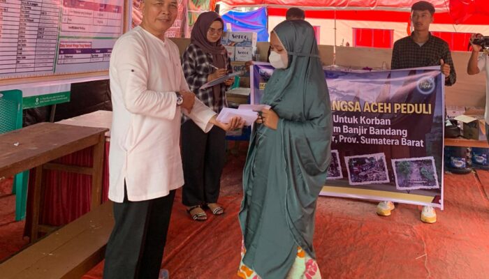 IKAMI Langsa Aceh Peduli Bencana Alam Sumbar Tanah Datar