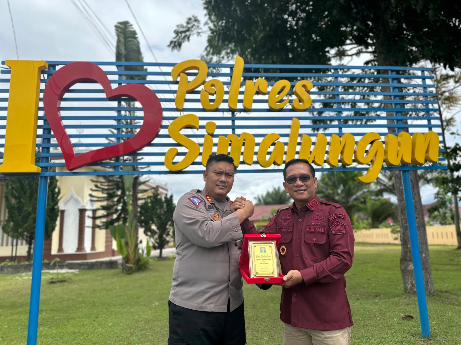 Bangun Sinergitas, Lapas Kelas IIA P. Siantar Sambangi Polres Simalungun
