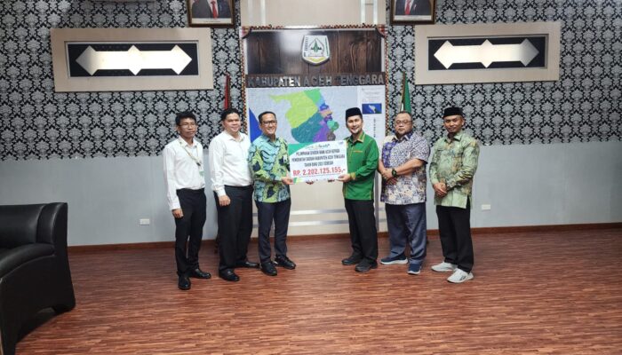 Pemkab Agara Terima Pembagian Dividen Senilai Rp2.202.125.155