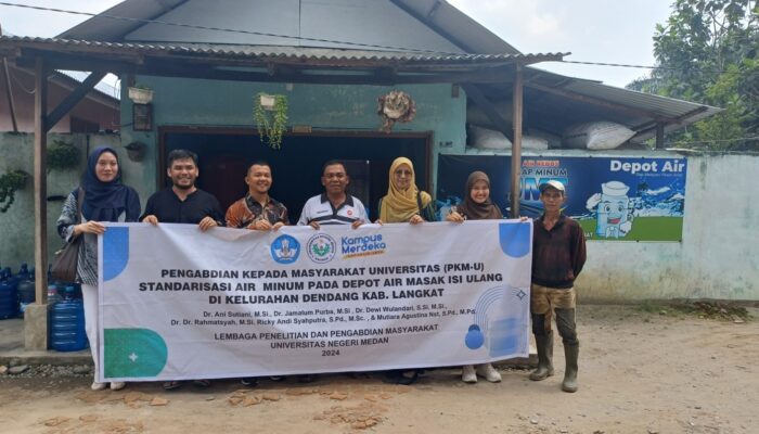 Tim Dosen Unimed Mendukung Produk Depot Air Masak Isi Ulang Terstandarisasi