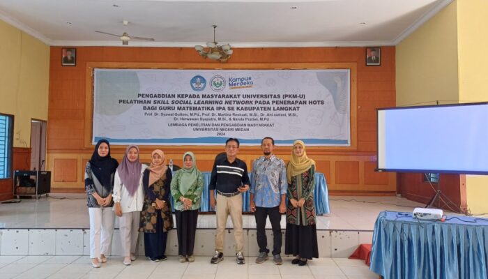 Unimed Gelar Pelatihan Model Flipped Learning Kepada Guru IPA se Kabupaten Langkat