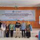Tim Program Kemitraan Masyarakat (PKM) Universitas Negeri Medan (Unimed) foto bersama di sela pelatihan model Flipped Learning pada guru IPA se Kabupaten Langkat, Stabat, Rabu (5/6).