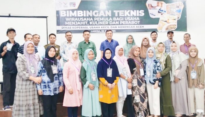 Diskop UKM Aceh Bimtek Wirausaha Pemula Di Langsa