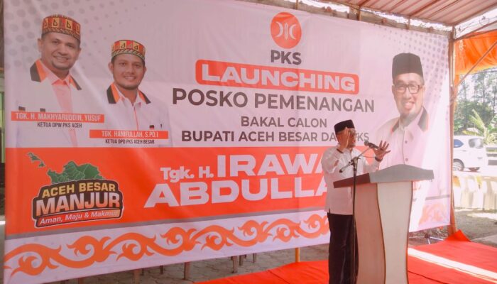 Posko Pemenangan Tgk Irawan Abdullah Dilaunching