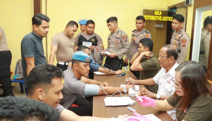 Polres Samosir Gelar Aksi Donor Darah