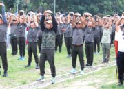 Korem 022/PT Gelar Jalan Santai Dan Senam Aerobik