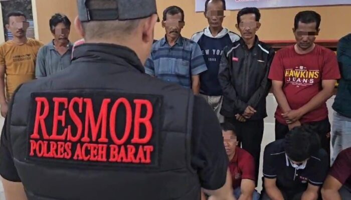 Diduga Main Judi Online, 20 Orang Diamankan Polres Aceh Barat
