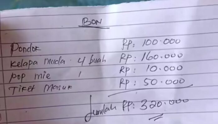Viral, Harga Makanan Dan Tiket Masuk Pantai Mahal, Ini Kata Kadis Poraparbud Sergai