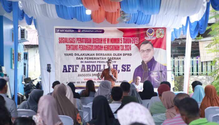 Afif Abdillah Dorong Pemko Terus Evalusi Program Bantuan Pengentasan