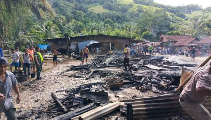 3 Rumah Di Agara Hangus Terbakar
