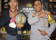 Kapolres P. Siantar Terima Audiensi Atlet One Pride MMA Ronald Mastrana Siahaan