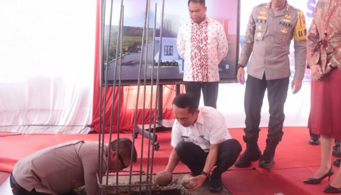 Kapoldasu Peletakan Batu Pertama Rehab Kantor Satlantas Sergai
