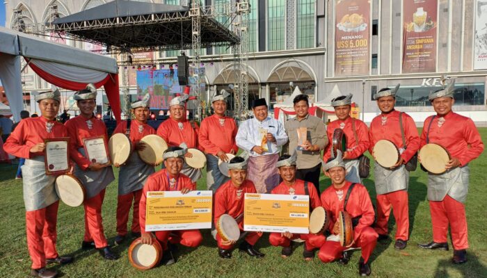 Tim Rebana Lasqi Labura Wakili DMDI Indonesia Juara 1 Di Melaka
