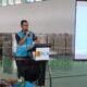 Manager PLN UP3 Medan Utara Edy Saputra memberikan sambutan dalam pelaksanaan refreshment dan upskilling petugas pelayanan Teknik (Yantek) batch II di Kampus Yantek Paya Pasir, Sumatera Utara, Senin (24/6).