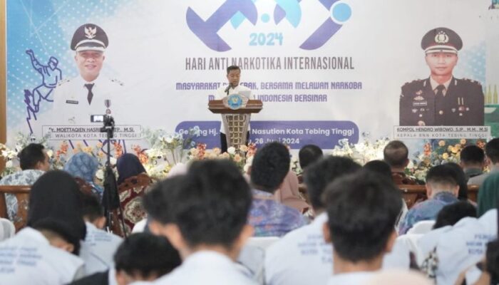 Peringatan HANI, Pj Wali Kota Tebingtinggi Ajak Masyarakat Bersatu Berantas Narkoba
