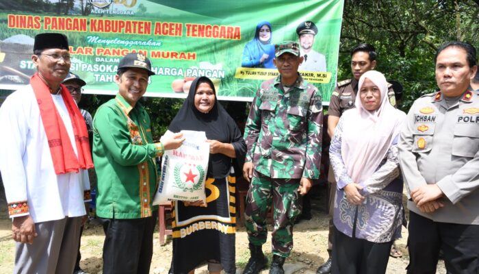 Pj Bupati Agara Launching Pangan Murah