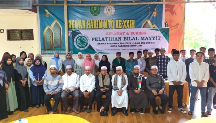 MUI Padangsidimpuan Latih Remaja Jadi Bilal Mayit