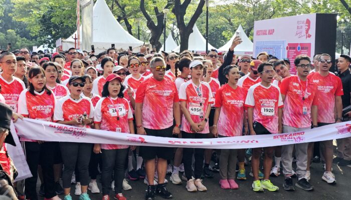 Berbagai Komunitas Anak Muda Meriahkan Soekarno Run Di GBK, Senayan, Jakarta