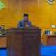 Pj. Bupati Aceh Tamiang Drs. Asra memberikan jawaban atas pandangan umum anggota dewan dan Fraksi-fraksi di DPRK Aceh Tamiang, Selasa (4/6/2024). Waspada/Muhammad Hanafiah