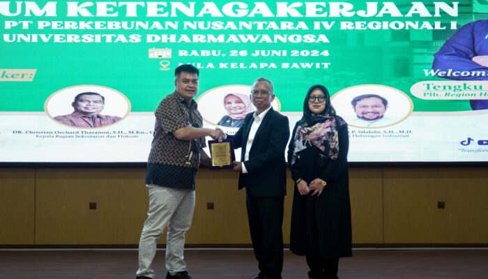PTPN IV Regional 1 Dan Universitas Dharmawangsa Sosialisasi Hukum Ketenagakerjaan