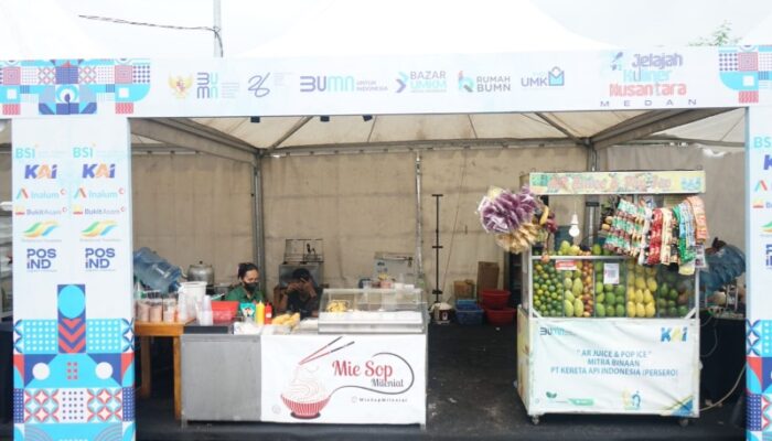 UMKM Binaan KAI Divre I Sumut Ikut Meriahkan Festival Jelajah Kuliner Nusantara