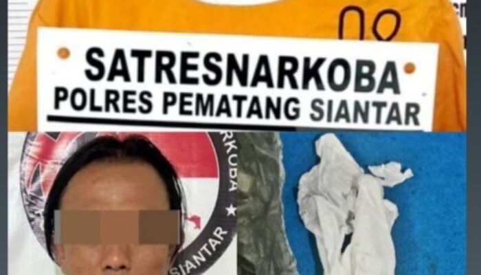 Polres P. Siantar Ringkus 2 Residivis Bawa Sabu, 1 Asal Medan