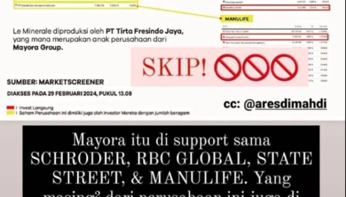 Masyarakat Diminta Cross Check Perusahaan Lokal Go Public Apakah Terafiliasi Israel Atau Tidak