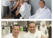 Kloter 25 KNO Buka Jasa Pangkas Rambut Gratis Untuk Jamaah Haji