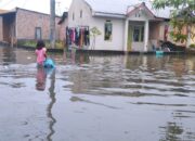 Ratusan Rumah Komplek TKBM Sei Mati Terendam Banjir